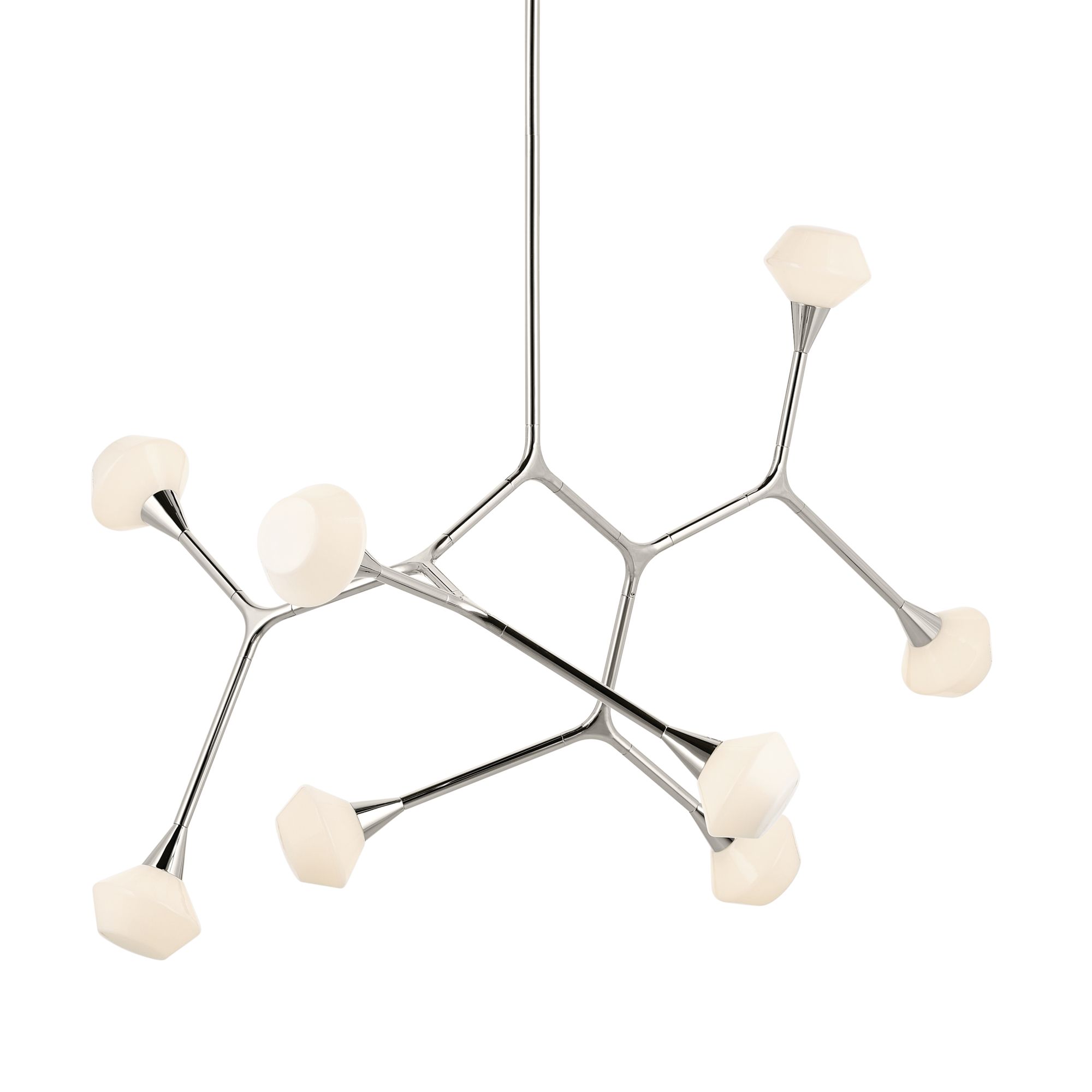 Image 6 Kichler Cassius 52.5 Inch 8 Light in Polished Nickel more views