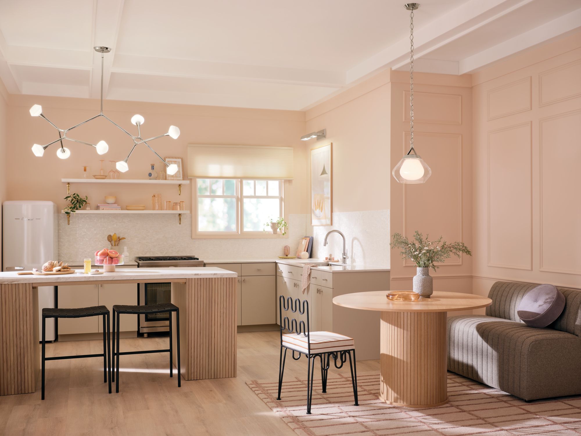 Image 3 Kichler Cassius 61.25 Inch 8 Light in Polished Nickel more views