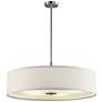 3_Kichler Cavan 30" Wide Brushed Nickel Drum Pendant Light