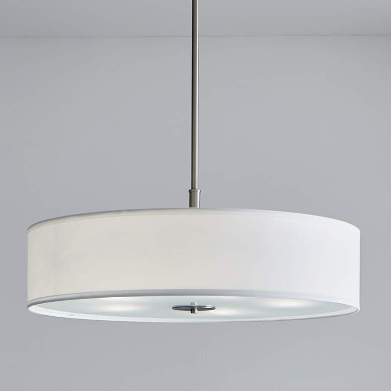 Image 2 Kichler Cavan 30" Wide Brushed Nickel Drum Pendant Light