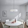 5_Kichler Cavan 30" Wide Brushed Nickel Drum Pendant Light more views