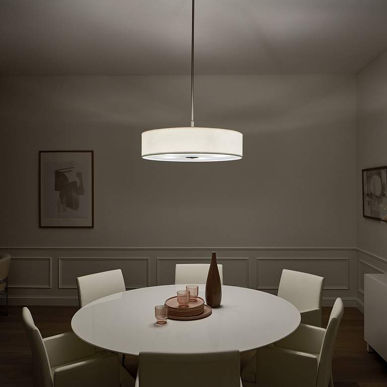 Image 6 Kichler Cavan 30" Wide Brushed Nickel Drum Pendant Light more views
