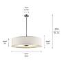 7_Kichler Cavan 30" Wide Brushed Nickel Drum Pendant Light more views