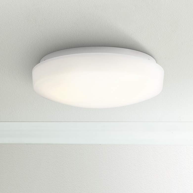 Image 1 Kichler Ceiling Space 10 3/4" Wide White LED Ceiling Light