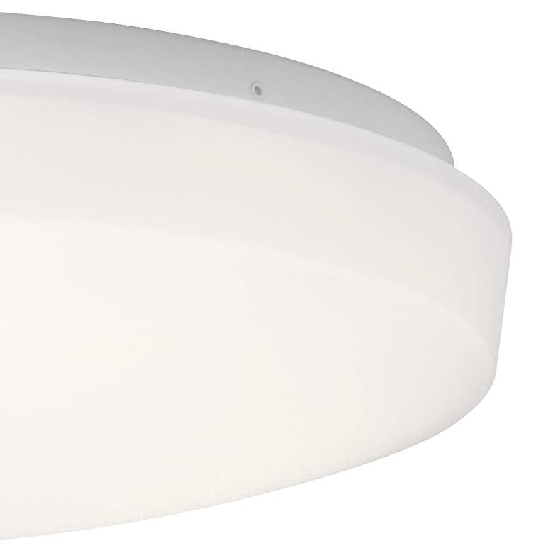 Image 3 Kichler Ceiling Space 13 1/2" Wide White LED Ceiling Light more views