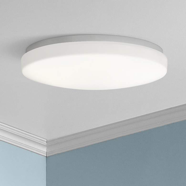 Image 1 Kichler Ceiling Space 16 inch Wide White LED Ceiling Light