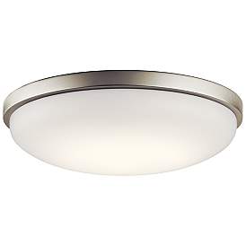 Image1 of Kichler Ceiling Space 17 3/4" Wide Brushed Nickel LED Ceiling Light