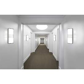 Image2 of Kichler Ceiling Space 17 3/4" Wide Brushed Nickel LED Ceiling Light more views