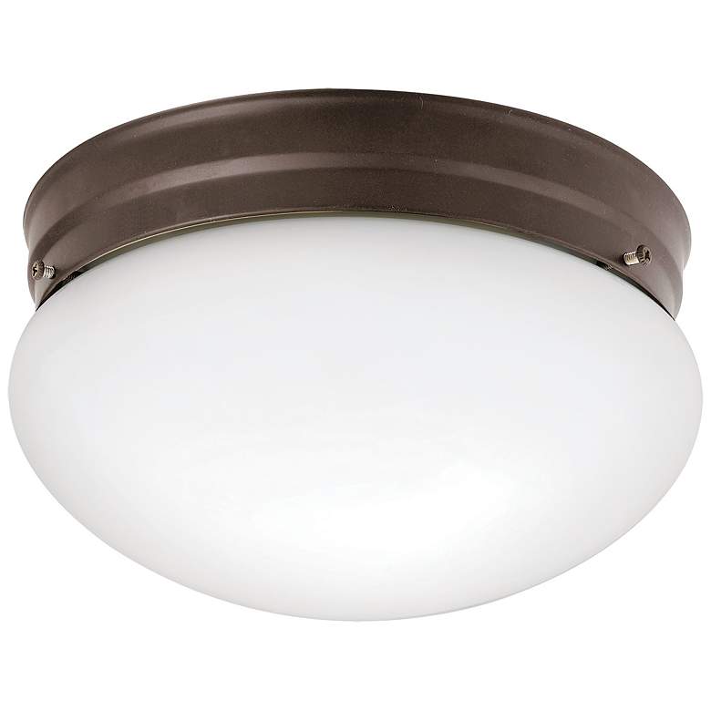Image 1 Kichler Ceiling Space 8.8" Wide Olde Bronze Flushmount Ceiling Light