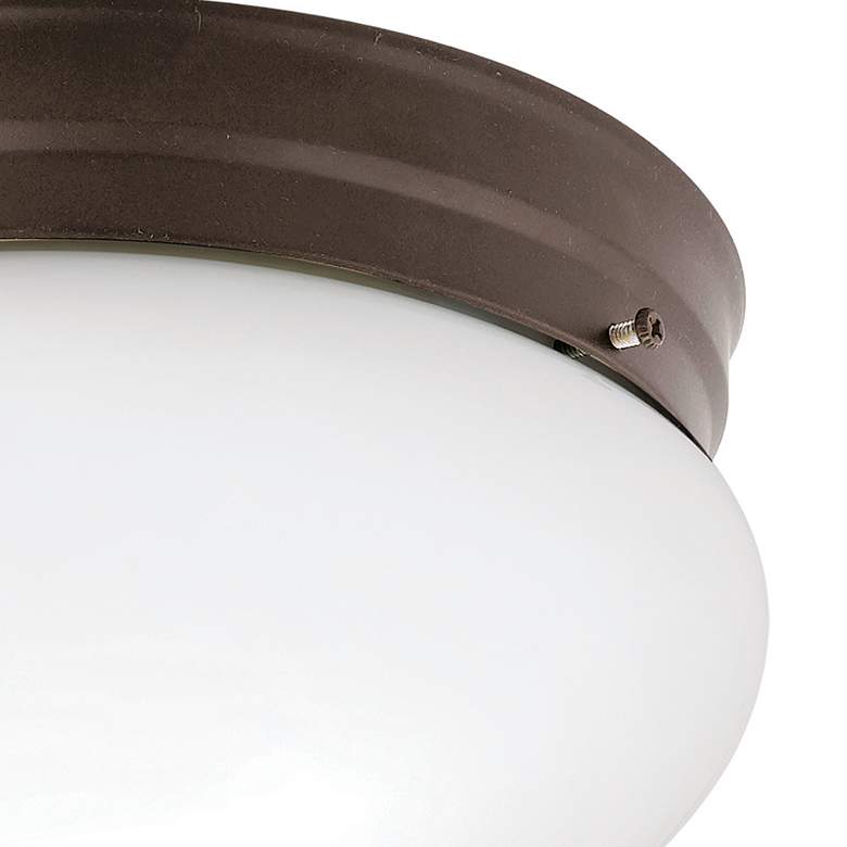 Image 2 Kichler Ceiling Space 8.8" Wide Olde Bronze Flushmount Ceiling Light more views