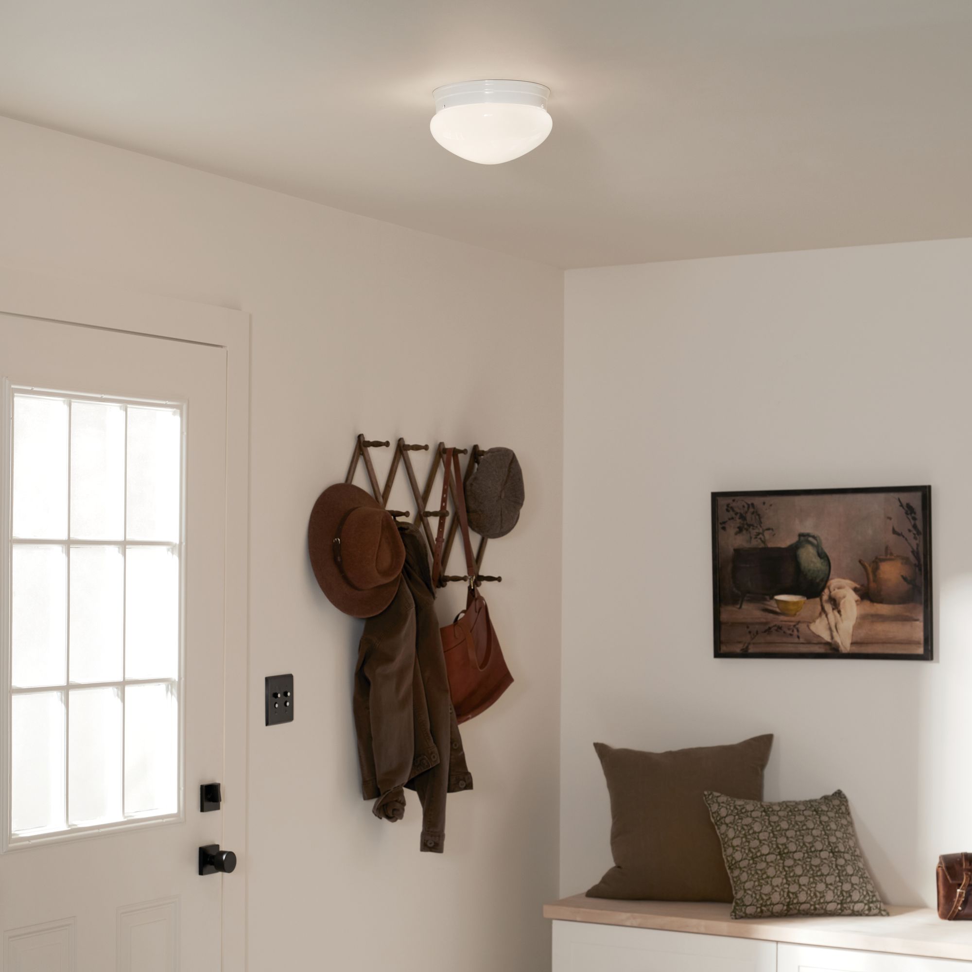 Image 4 Kichler Ceiling Space 9 1/4" Wide White Ceiling Light more views