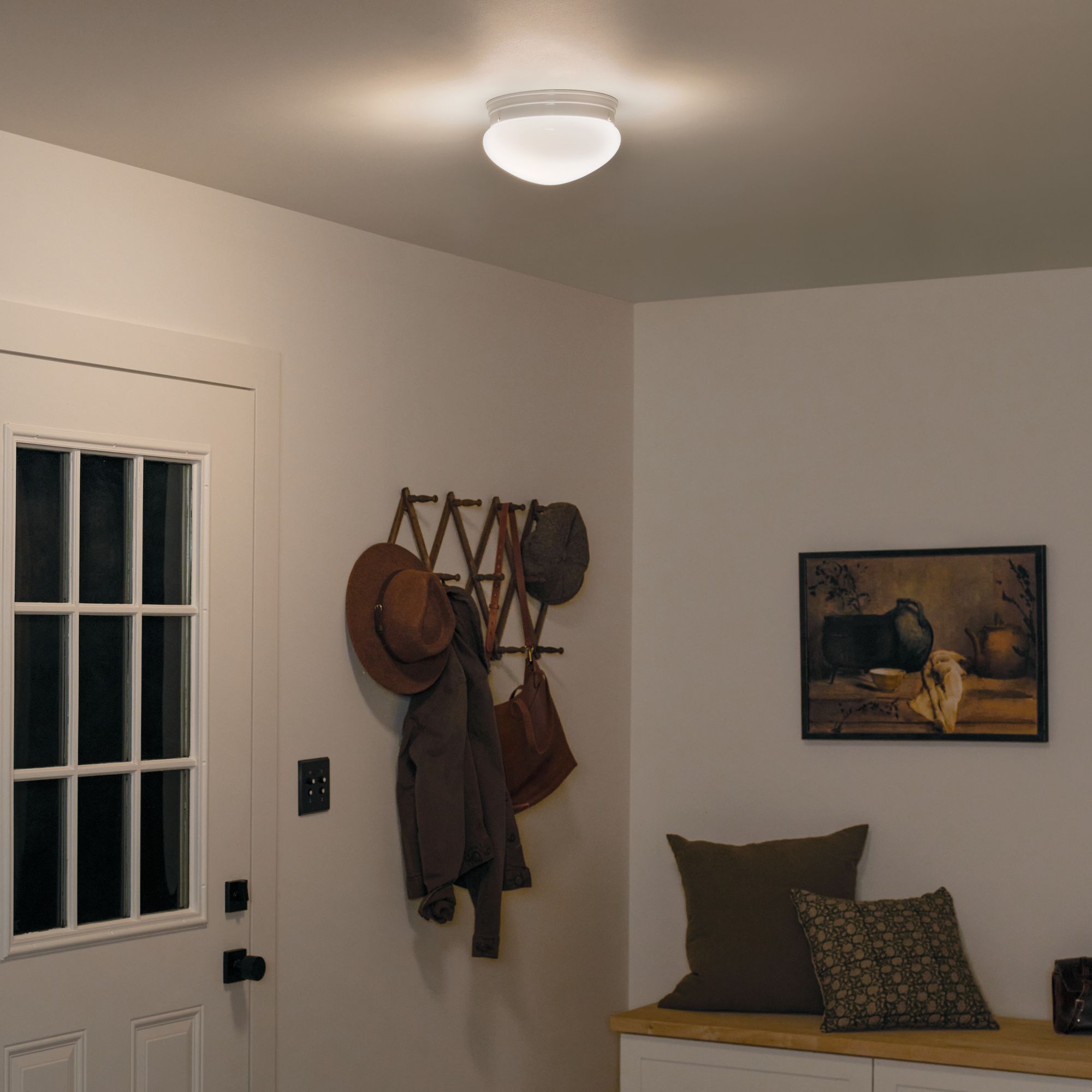 Image 5 Kichler Ceiling Space 9 1/4" Wide White Ceiling Light more views