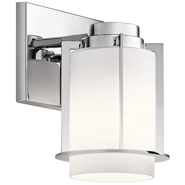Image 1 Kichler Chagrin 7 3/4" High Chrome Wall Sconce