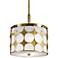 Kichler Charles 12"W Natural Brass 2-Light Mini Pendant