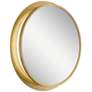 1_Kichler Chennai 30" Round Champagne Gold Vanity Mirror with LED Light