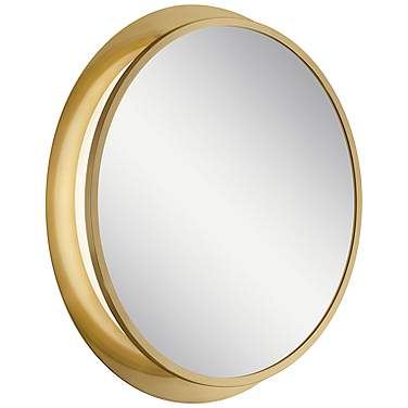 Kichler Chennai 30" Round Champagne Gold Vanity Mirror with LED Light