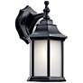 2_Kichler Chesapeake 12" Black Lantern Traditional Outdoor Wall Light