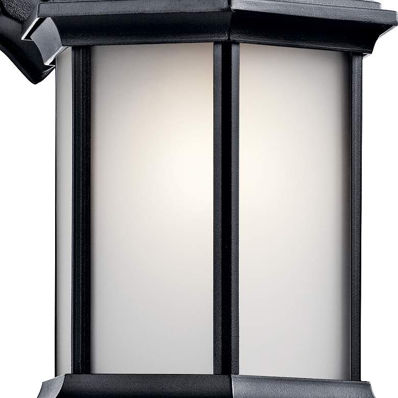 Image 3 Kichler Chesapeake 12" Black Lantern Traditional Outdoor Wall Light more views