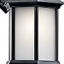 3_Kichler Chesapeake 12" Black Lantern Traditional Outdoor Wall Light more views