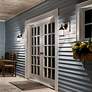5_Kichler Chesapeake 12" Black Lantern Traditional Outdoor Wall Light more views
