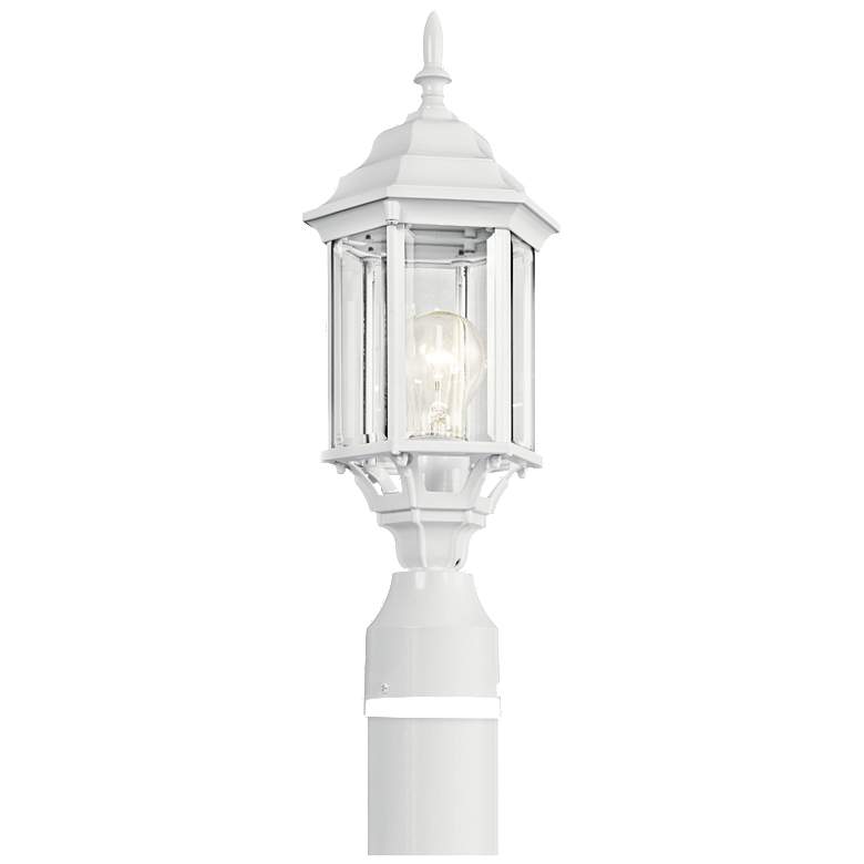 Image 1 Kichler Chesapeake 17 1/2" High White Outdoor Post Light