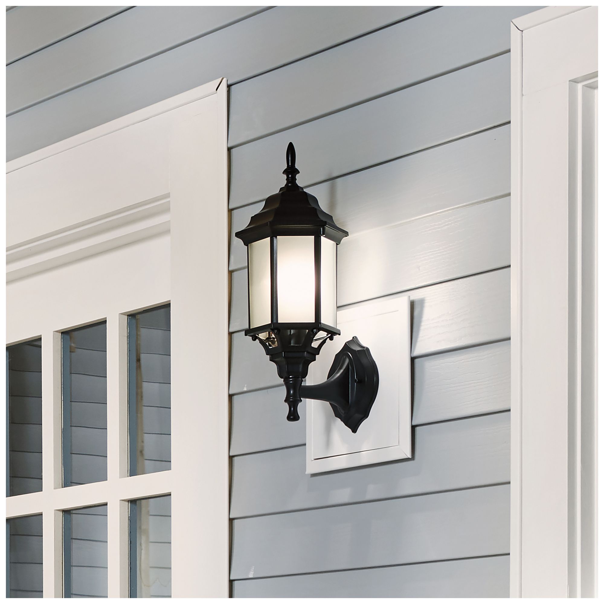 Image 2 Kichler Chesapeake 17" High Black Traditional Outdoor Wall Light more views
