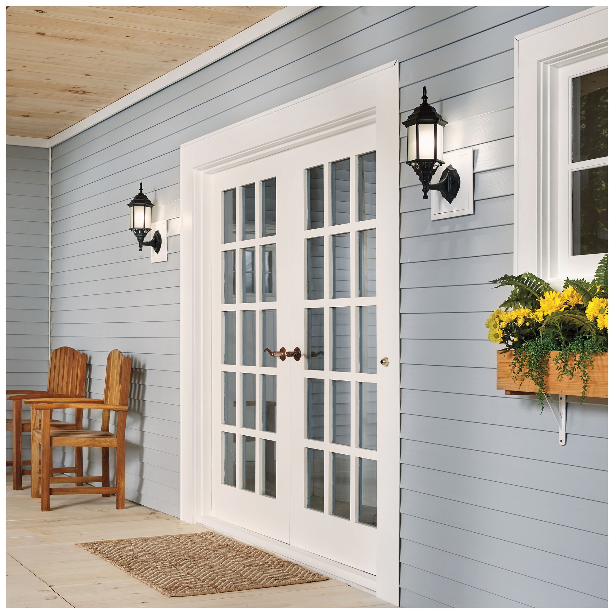 Image 6 Kichler Chesapeake 17" High Black Traditional Outdoor Wall Light more views