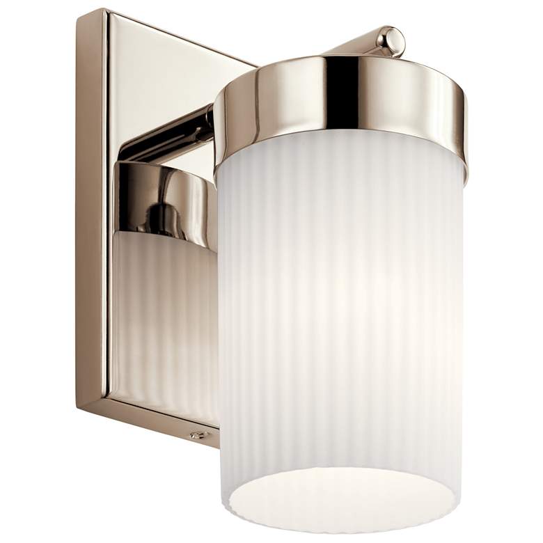 Image 1 Kichler Ciona 9" High Polished Nickel Wall Sconce