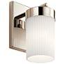 1_Kichler Ciona 9" High Polished Nickel Wall Sconce