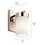 4_Kichler Ciona 9" High Polished Nickel Wall Sconce more views