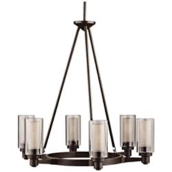 Kichler Circolo 26" Olde Bronze 6-Light Double Glass Chandelier