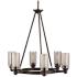 Kichler Circolo 26" Olde Bronze 6-Light Double Glass Chandelier