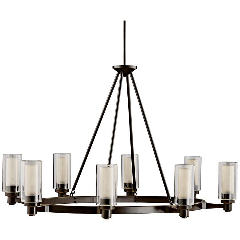 Image 2 Kichler Circolo 35 1/2" Wide 8-Light Olde Bronze Oval Ring Chandelier