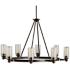 Kichler Circolo 35 1/2" Wide 8-Light Olde Bronze Oval Ring Chandelier