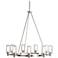 Kichler Circolo Collection 36" Wide Nicklel Finish Ring Chandelier