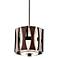 Kichler Cirus 8" Wide Auburn Wood 1-Light Mini Pendant