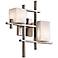 Kichler City Lights 16" High Geometric Pewter Wall Sconce