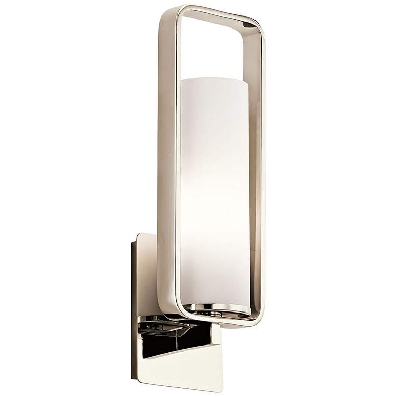 Image 1 Kichler City Loft 17 1/4 inch High Polished Nickel Wall Sconce