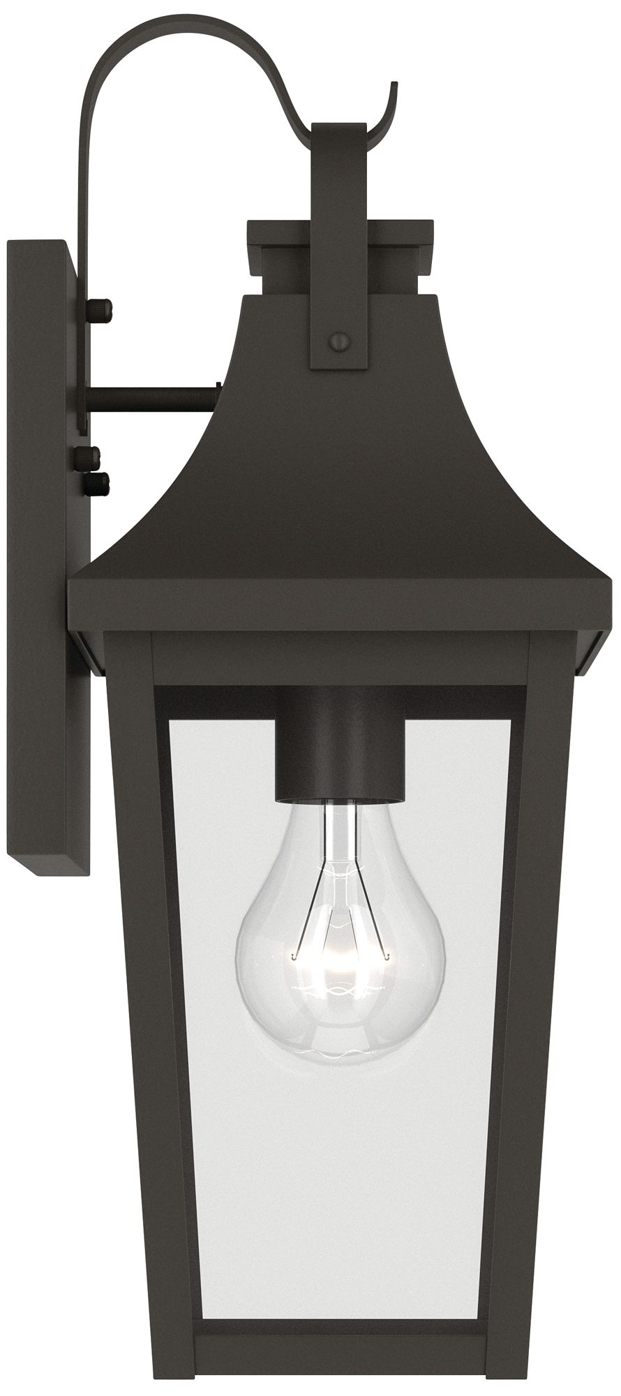 Image 6 Kichler Cleary 16" 1-Light Outdoor Wall Light Clear Glass Olde Bronze more views