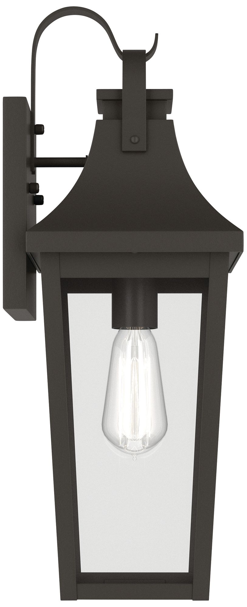 Image 4 Kichler Cleary 20" 1-Light Outdoor Wall Light Clear Glass Olde Bronze more views