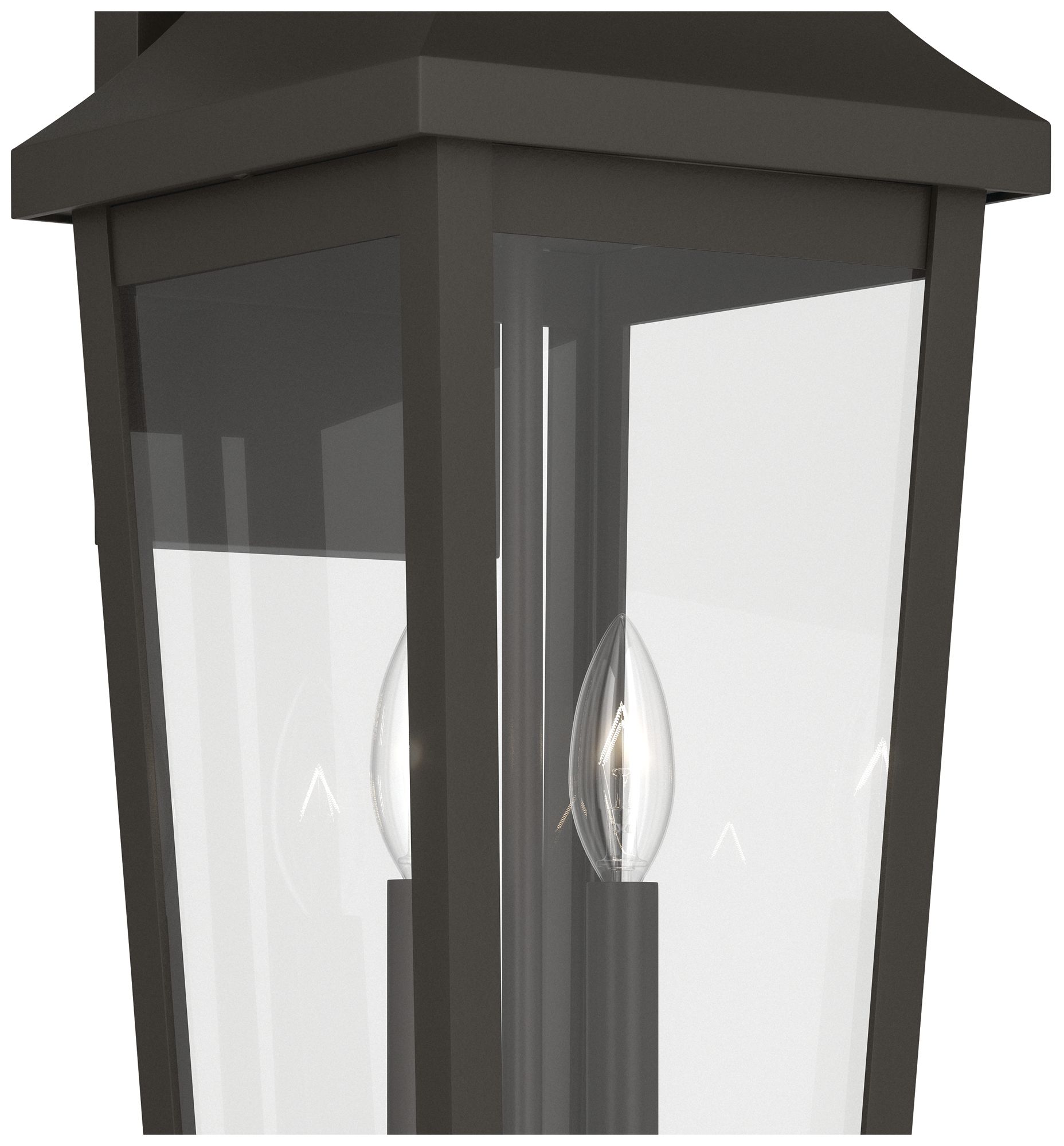 Image 4 Kichler Cleary 24" 2-Light Outdoor Wall Light Clear Glass Olde Bronze more views