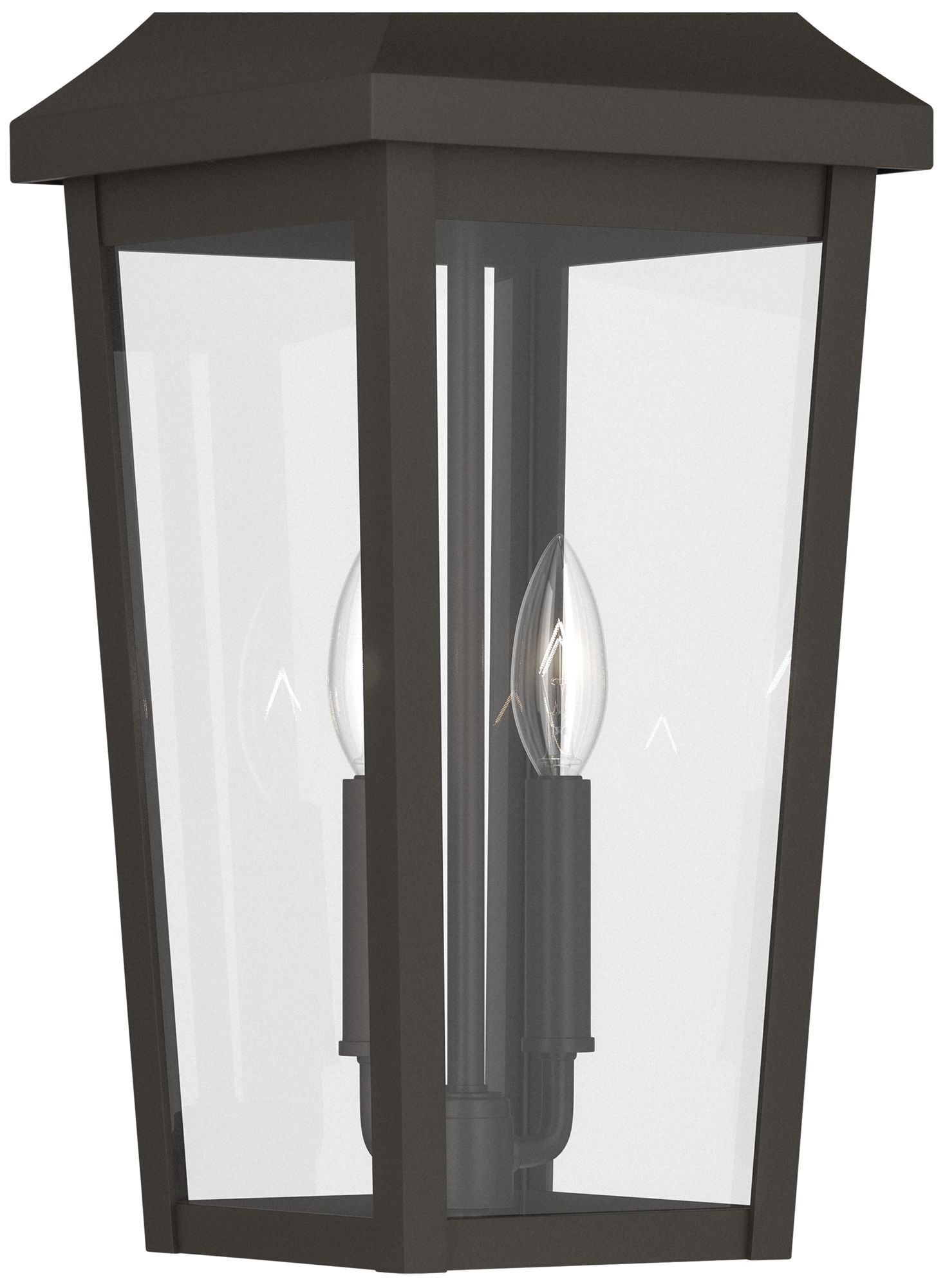 Image 4 Kichler Cleary 24.75" 2-Light Outdoor Pendant Clear Glass Olde Bronze more views