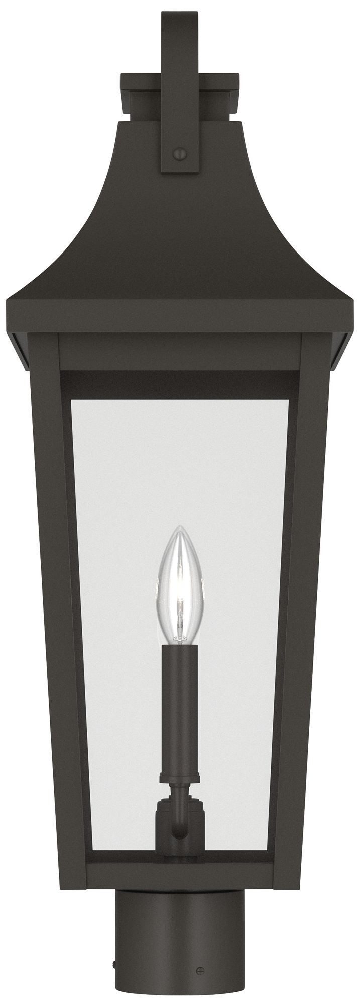 Kichler Cleary 25.25" 2-Light Outdoor Post Light Clear Glass Olde Bronze