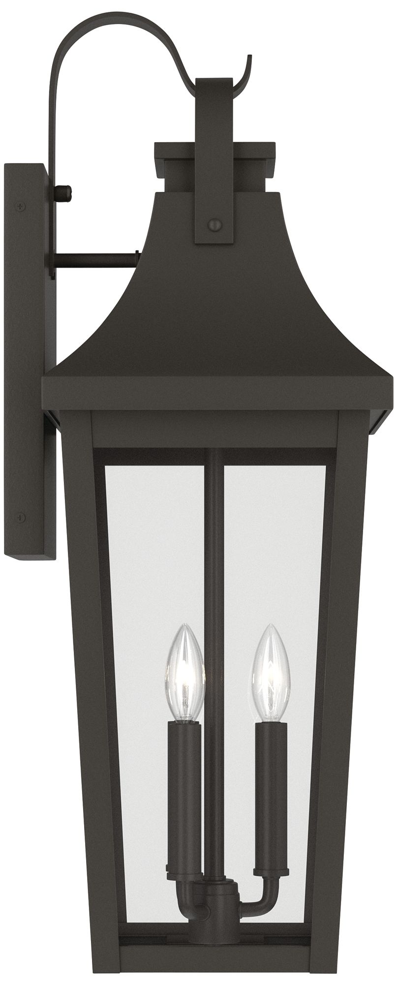 Image 6 Kichler Cleary 30" 3-Light Outdoor Wall Light Clear Glass Olde Bronze more views