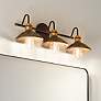 Thumbnail1 of Kichler Clyde 26 1/4" Wide Olde Bronze 3-Light Bath Light