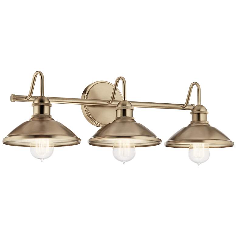 Image 3 Kichler Clyde 26 1/4"W Champagne Bronze 3-Light Bath Light