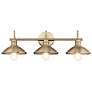 6_Kichler Clyde 26 1/4"W Champagne Bronze 3-Light Bath Light more views