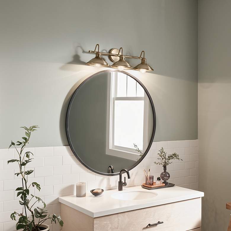 Image 7 Kichler Clyde 26 1/4"W Champagne Bronze 3-Light Bath Light more views
