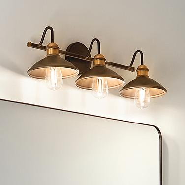 Kichler Clyde 26 1/4" Wide Olde Bronze 3-Light Bath Light