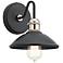 Kichler Clyde 7.5" High Black Finish Industrial Wall Sconce Light